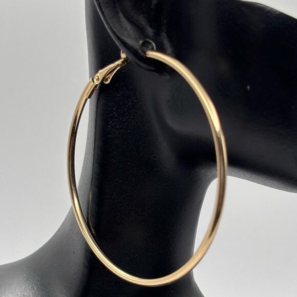 Y2K Gold Hoops - Picture 1 of 4